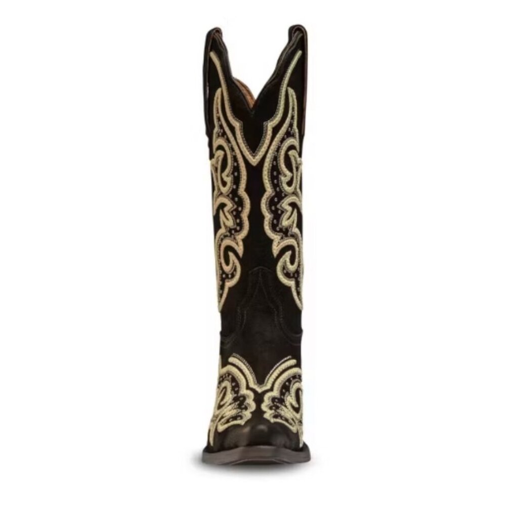 Buck & Brana “Ginger Florida” Black Embroidered Western Boots – Size 8 NEW - Picture 3 of 16